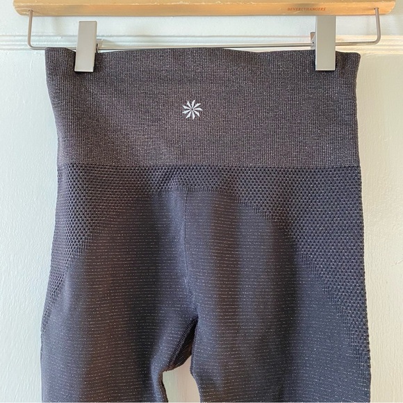 ATHLETA Shimmer Seamless Tights Leggings in Espresso Brown Sz Small - Picture 5 of 7